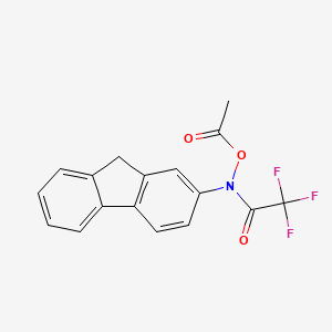 molecular formula C17H12F3NO3 B1218467 N-Acetoxy-N-trifluoroacetyl-2-aminofluorene CAS No. 99475-95-3