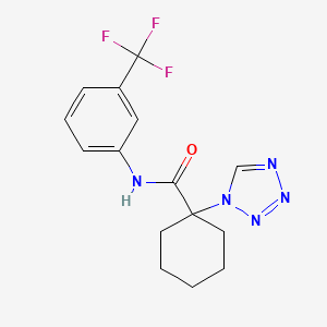 1-(1H-tetrazol-1-yl)-N-[3-(trifluoromethyl)phenyl]cyclohexanecarboxamide