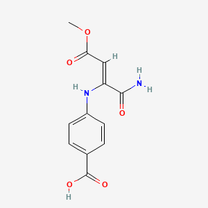 4-{[(2Z)-1-amino-4-methoxy-1,4-dioxobut-2-en-2-yl]amino}benzoic acid