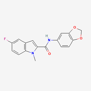 N-(1,3-benzodioxol-5-yl)-5-fluoro-1-methyl-1H-indole-2-carboxamide