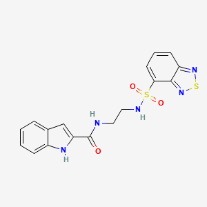 N-{2-[(2,1,3-benzothiadiazol-4-ylsulfonyl)amino]ethyl}-1H-indole-2-carboxamide