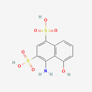 molecular formula C10H9NO7S2 B1218474 1,3-Naphthalenedisulfonic acid, 4-amino-5-hydroxy- CAS No. 82-47-3
