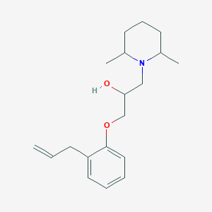 1-(2,6-Dimethylpiperidyl)-3-(2-prop-2-enylphenoxy)propan-2-ol