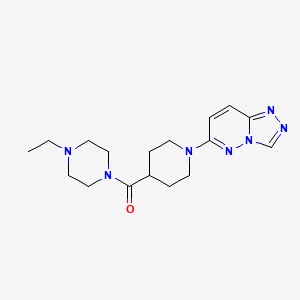 (4-Ethylpiperazin-1-yl)[1-([1,2,4]triazolo[4,3-b]pyridazin-6-yl)piperidin-4-yl]methanone