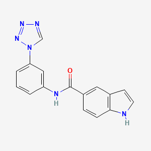 N-[3-(1H-tetrazol-1-yl)phenyl]-1H-indole-5-carboxamide