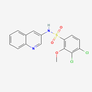 3,4-dichloro-2-methoxy-N-(3-quinolinyl)benzenesulfonamide