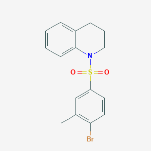 1-Bromo-2-methyl-4-(1,2,3,4-tetrahydroquinolylsulfonyl)benzene