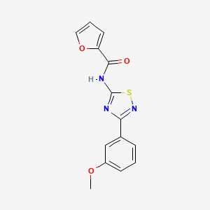 N-[3-(3-methoxyphenyl)-1,2,4-thiadiazol-5-yl]furan-2-carboxamide