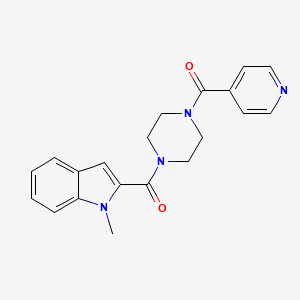 (1-methyl-1H-indol-2-yl)[4-(pyridin-4-ylcarbonyl)piperazin-1-yl]methanone