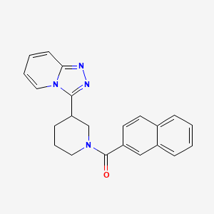 Naphthalen-2-yl[3-([1,2,4]triazolo[4,3-a]pyridin-3-yl)piperidin-1-yl]methanone