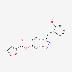 3-(2-Methoxybenzyl)-1,2-benzoxazol-6-yl furan-2-carboxylate