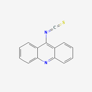 molecular formula C14H8N2S B1218491 吖啶，9-异硫氰酸酯- CAS No. 7620-46-4