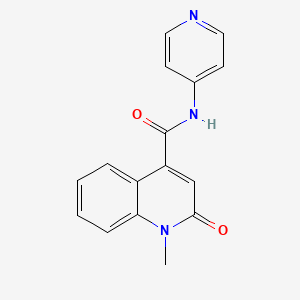 1-methyl-2-oxo-N-(pyridin-4-yl)-1,2-dihydroquinoline-4-carboxamide