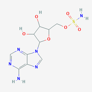 molecular formula C10H14N6O6S B121850 [5-(6-Aminopurin-9-yl)-3,4-dihydroxyoxolan-2-yl]methyl sulfamate CAS No. 25030-31-3