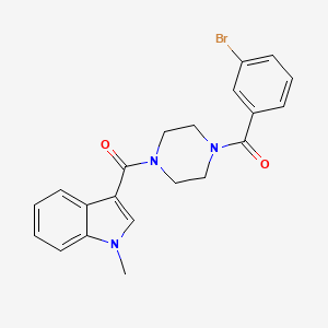 (3-bromophenyl){4-[(1-methyl-1H-indol-3-yl)carbonyl]piperazin-1-yl}methanone