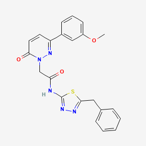 N-[(2E)-5-benzyl-1,3,4-thiadiazol-2(3H)-ylidene]-2-[3-(3-methoxyphenyl)-6-oxopyridazin-1(6H)-yl]acetamide