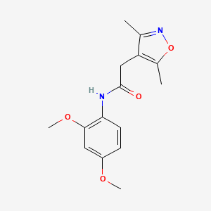 N-(2,4-dimethoxyphenyl)-2-(3,5-dimethyl-1,2-oxazol-4-yl)acetamide