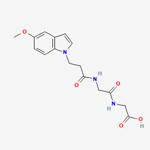 N-[3-(5-methoxy-1H-indol-1-yl)propanoyl]glycylglycine