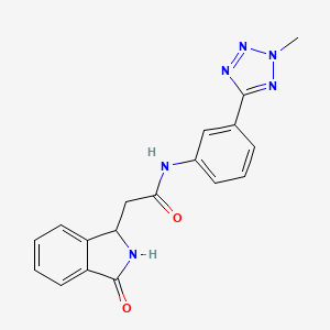 N-[3-(2-methyl-2H-tetrazol-5-yl)phenyl]-2-(3-oxo-2,3-dihydro-1H-isoindol-1-yl)acetamide