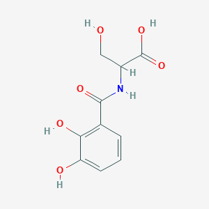 molecular formula C10H11NO6 B1218508 2,3-二羟基-N-苯甲酰丝氨酸 