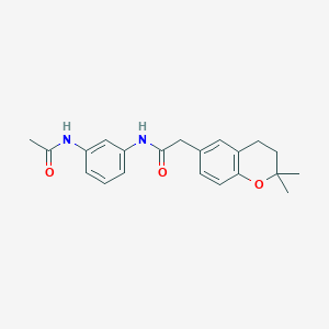 N-[3-(acetylamino)phenyl]-2-(2,2-dimethyl-3,4-dihydro-2H-chromen-6-yl)acetamide