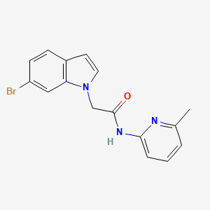 molecular formula C16H14BrN3O B12185178 2-(6-bromo-1H-indol-1-yl)-N-(6-methylpyridin-2-yl)acetamide 