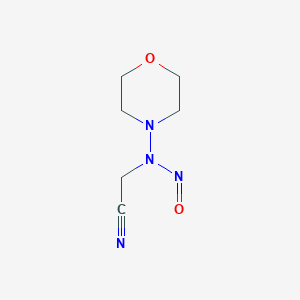molecular formula C6H10N4O2 B1218522 （4-吗啉基亚硝氨基）乙腈 CAS No. 26687-79-6