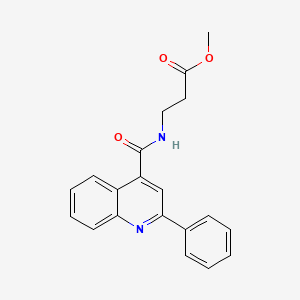 Methyl 3-[(2-phenylquinolin-4-yl)formamido]propanoate