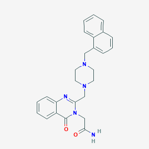 2-[2-({4-[(Naphthalen-1-yl)methyl]piperazin-1-yl}methyl)-4-oxo-3,4-dihydroquinazolin-3-yl]acetamide