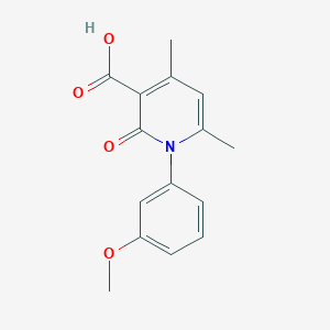 1-(3-Methoxyphenyl)-4,6-dimethyl-2-oxo-1,2-dihydropyridine-3-carboxylic acid