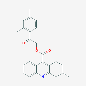 2-(2,4-Dimethylphenyl)-2-oxoethyl 3-methyl-1,2,3,4-tetrahydroacridine-9-carboxylate