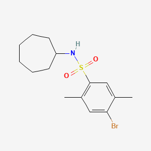 [(4-Bromo-2,5-dimethylphenyl)sulfonyl]cycloheptylamine