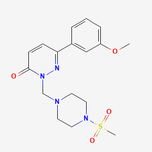 6-(3-methoxyphenyl)-2-{[4-(methylsulfonyl)piperazin-1-yl]methyl}pyridazin-3(2H)-one