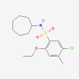 [(5-Chloro-2-ethoxy-4-methylphenyl)sulfonyl]cycloheptylamine