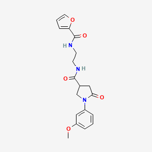 N-{2-[(furan-2-ylcarbonyl)amino]ethyl}-1-(3-methoxyphenyl)-5-oxopyrrolidine-3-carboxamide