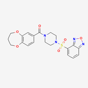 [4-(2,1,3-benzoxadiazol-4-ylsulfonyl)piperazin-1-yl](3,4-dihydro-2H-1,5-benzodioxepin-7-yl)methanone