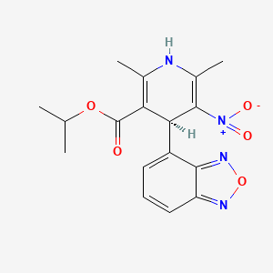 molecular formula C17H18N4O5 B1218547 isopropyl (4S)-4-(2,1,3-benzoxadiazol-4-yl)-2,6-dimethyl-5-nitro-1,4-dihydropyridine-3-carboxylate CAS No. 97217-83-9