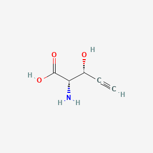 B1218548 beta-Ethynylserine CAS No. 64918-85-0