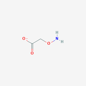 molecular formula C2H4NO3- B1218550 (Aminooxy)acetate 