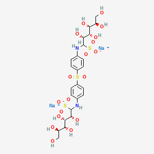 molecular formula C24H36N2O18S3 B1218554 葡糖磺酸钠 CAS No. 554-18-7