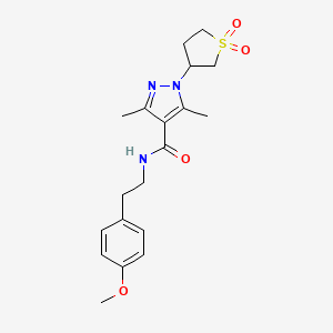 1-(1,1-dioxidotetrahydrothiophen-3-yl)-N-[2-(4-methoxyphenyl)ethyl]-3,5-dimethyl-1H-pyrazole-4-carboxamide