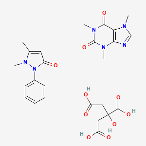 molecular formula C25H30N6O10 B1218556 Migrenin (TN) 