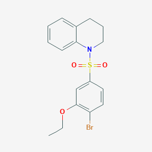 1-Bromo-2-ethoxy-4-(1,2,3,4-tetrahydroquinolylsulfonyl)benzene