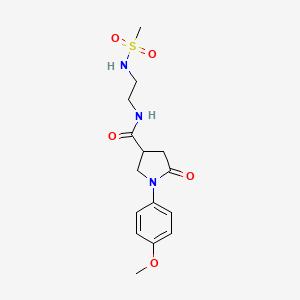 1-(4-methoxyphenyl)-N-{2-[(methylsulfonyl)amino]ethyl}-5-oxopyrrolidine-3-carboxamide