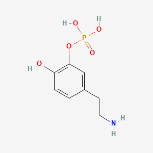 molecular formula C8H12NO5P B1218567 Dopamine-3-phosphate ester CAS No. 103878-95-1