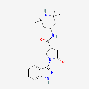 1-(1H-indazol-3-yl)-5-oxo-N-(2,2,6,6-tetramethyl-4-piperidyl)-3-pyrrolidinecarboxamide