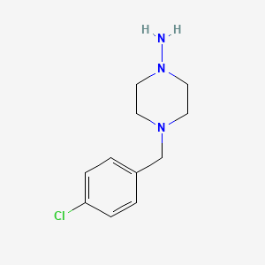 1-Piperazinamine, 4-[(4-chlorophenyl)methyl]-