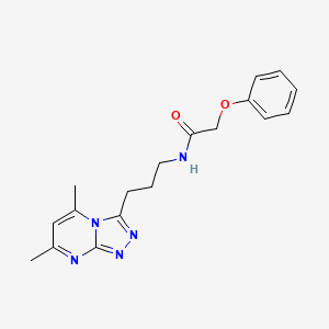 molecular formula C18H21N5O2 B12185705 N-[3-(5,7-dimethyl[1,2,4]triazolo[4,3-a]pyrimidin-3-yl)propyl]-2-phenoxyacetamide 