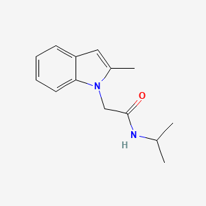 2-(2-methyl-1H-indol-1-yl)-N-(propan-2-yl)acetamide