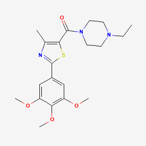 (4-Ethylpiperazin-1-yl)[4-methyl-2-(3,4,5-trimethoxyphenyl)-1,3-thiazol-5-yl]methanone